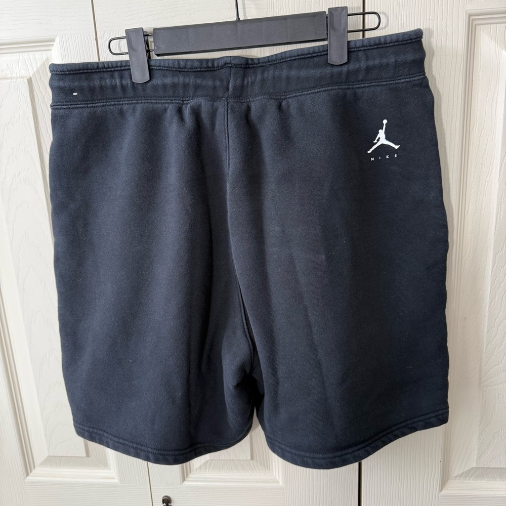 Nike Jordan Jumpman Fleece Shorts Black White Mens Size Medium - Picture 5 of 8